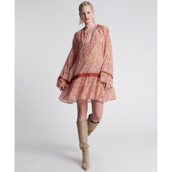 One Teaspoon Night Prowler Mini Dress in Tobacco NWT SZ XL - Picture 1 of 10